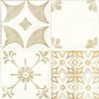 Majolika Beige decor mix Glossy relief